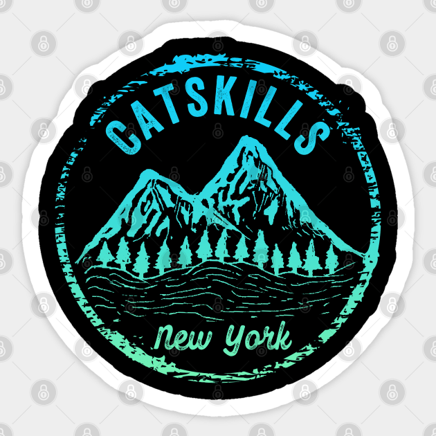 The Catskills New York NY Mountains Family Vacation Gift Sticker by Pine Hill Goods